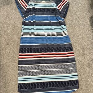Merona Multicolor Striped Midi Dress